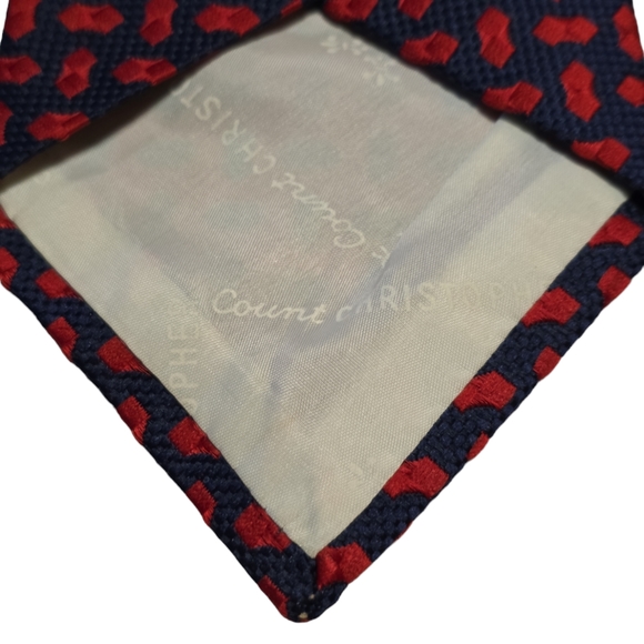 Vintage Count Christopher Mens Necktie Van Heusen Smoke Free Pet Free - Picture 4 of 4